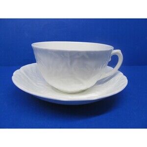 Wedgwood Countryware White Cup And Saucer VGC